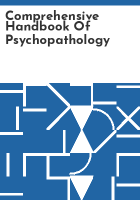 Comprehensive_handbook_of_psychopathology