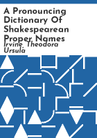 A_pronouncing_dictionary_of_Shakespearean_proper_names